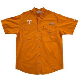 Columbia PFG Vented Fishing Shirt Men M LSU University of Tennessee Volunteers